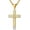 Gold, variant on Cross Pendant Necklace for Men, Large Jesus Christ 316L Stainless Steel Cross Pendant Necklace, Box Chain Heavy Duty Necklace for Men