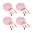 thumbnail image 4 of 4 Sets Dollhouse Mini Plate Dish Tableware Dollhouse Mini Plate Spoon Fork Knives, 4 of 8