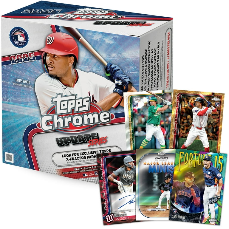 2025 Topps Chrome Baseball Update Mega Box, Factory Sealed