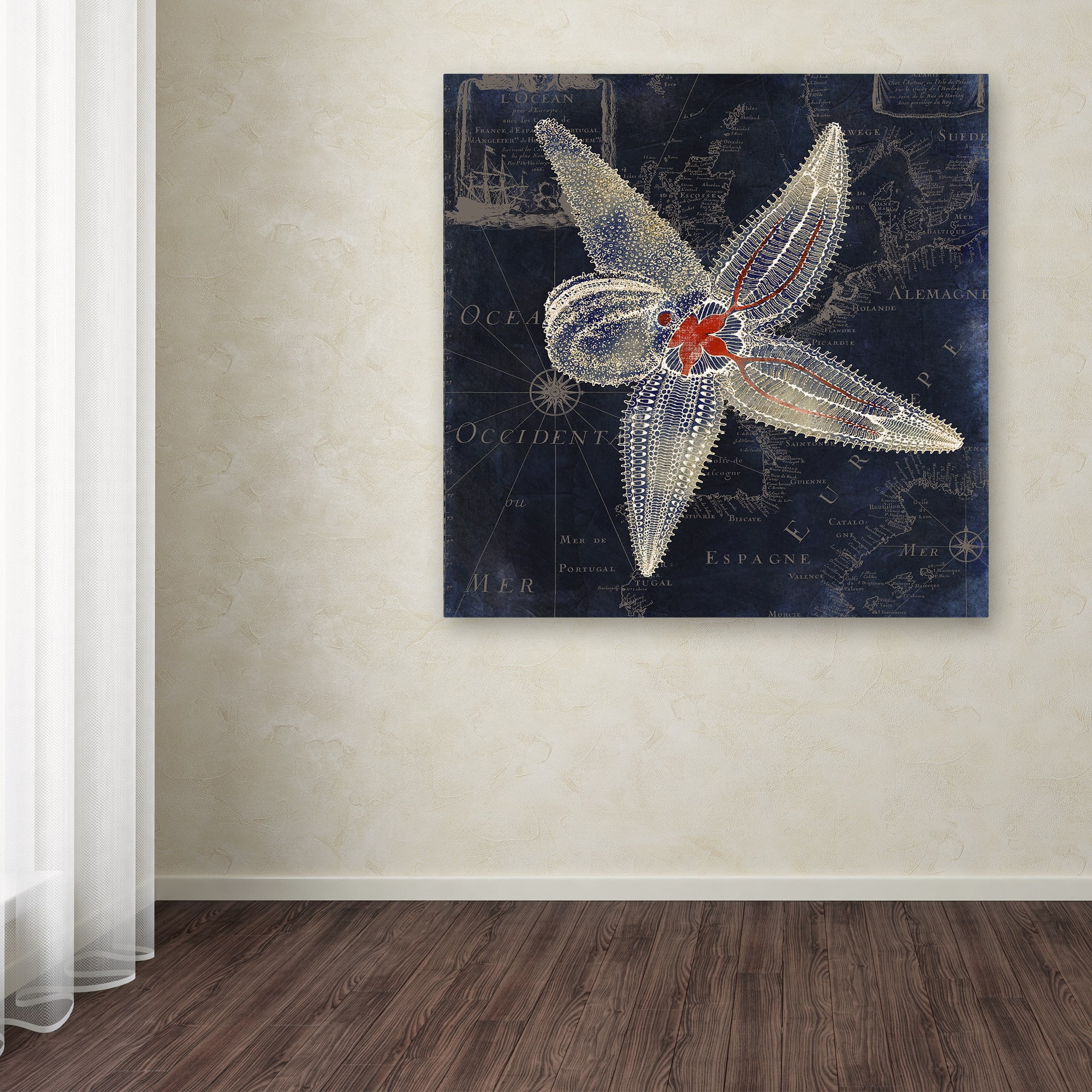 Trademark Fine Art "Maritime Blues IV" Canvas Art by Color Bakery