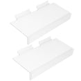 thumbnail image 1 of SHOWERORO 2Pcs Transparent Shoe Display Wall Shelves Wear Resistant Acrylic Retail Fixture, 1 of 8