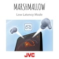 thumbnail image 2 of JVC Marshmallow True Wireless Earbuds HAA18TA with Memory Foam Earpieces, Blue, 2 of 7