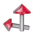 thumbnail image 3 of Wood Router Bit 8mm Shank V Shape 3D Engraving Bit 90 Degree Carbide End Mill Diameter 22 32mm Woodworking Milling Cutter-8x32mm 90D, 3 of 5