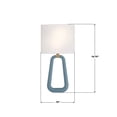 thumbnail image 4 of JOR-7352-AG-BL Crystorama Lighting Jori - 2 Light Wall Sconce-19.75 Inch Tall and 10 Inch Wide-Aged Brass/Blue Finish, 4 of 7