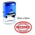 thumbnail image 1 of RECEIVED Shiny Self Inking Rubber Stamps Text Stamper Office Stationary 30mm x 45mm, 1 of 1