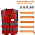 thumbnail image 4 of A-SAFETY 21 colors High Visibility Reflective Work Safety Vest（XS-8XL), 4 of 9