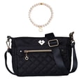 thumbnail image 1 of Set bolsa crossbody LuckyLy Jenny negra con pulsera corazón Grace, 1 of 8