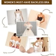 thumbnail image 5 of Jinsinto Adhesive Bra, Breathable Strapless Bra Adhesive Push Up Backless Bra E, 5 of 5