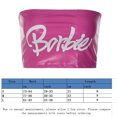 thumbnail image 2 of Chaleco Tops cortos para mujer, Top de tubo Bandeau de cuero PU a la moda, ropa femenina con estampado de letras Cgtredaw Rosa T S para Mujer, 2 of 6