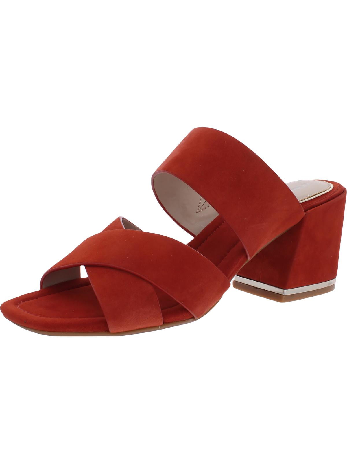 Womens Maisie Stitch Heel Sandals Red 