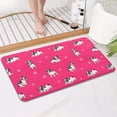 thumbnail image 4 of Boston Terrier on Red Background Bathroom Rugs Mat,Non Slip Microfiber Bathroom Rug,Rubber Backing,Soft Bathroom Mats for Bathroom Floor,Tub and Shower,17x30in(43x75cm), 4 of 5