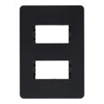 thumbnail image 1 of Placa 2 Modulos Unno Plastico Negro, 1 of 3