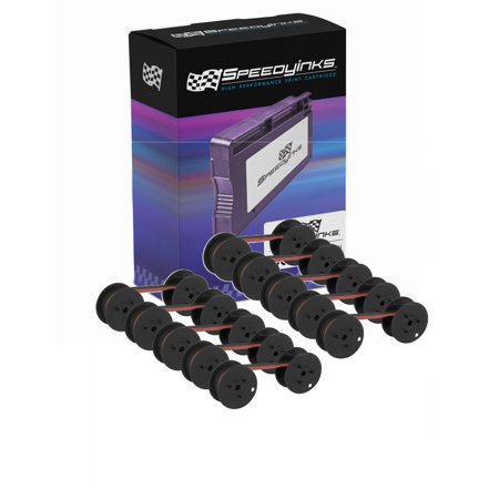 Speedy Compatible Printer Ribbon Cartridge Replacement for Data Supply R3027 (Black/Red  10-Pack)