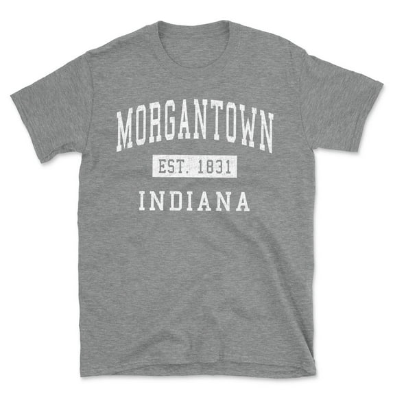 Morgantown Indiana Classic Established Men's Cotton T-Shirt