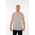 thumbnail image 3 of Post Surgery Recovery Tshirt Snap Open TearAway Shirt Color: Gray/Men, Size: Medium, 3 of 6
