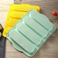 thumbnail image 5 of Visland Silicone Non-stick French Bread Mould, 4 Wave Baguette Tray Loaf Pan Bake Mold, Non-Stick Baking Oven Toaster Pan Silicone Sandwich French Baking Tray, 5 of 8