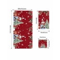 thumbnail image 4 of Red Christmas Bath Towels for Bathroom Set,Luxury Microfiber Towels Gifts for Women,Quick Dry Beach Kitchen Hand Hair Face Towel and Dish Washcloth,Xmas Tree Gnomes Poinsettia Snowflake Towels+Set, 4 of 7