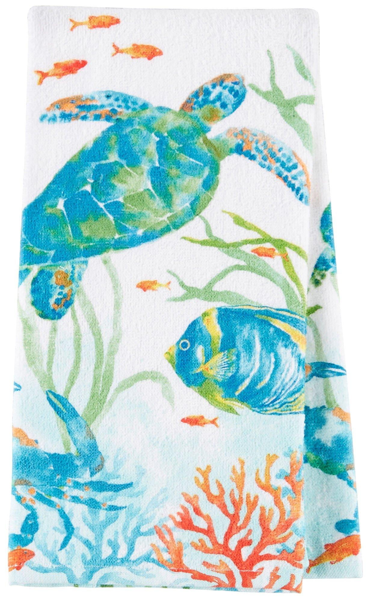 Kay Dee Designs Sea Splash Terry Kitchen Towel One Size White Orange   2b42df99 9396 48e0 A46e Dbd0936b4575.73792f24f240d84f8ead4edb6f2ea495 