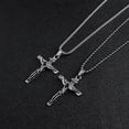 thumbnail image 3 of N XL Jewelry Cross Men s Necklace Hip Hop Long Sweater Chain Personality Retro Pendant Accessories, 3 of 5