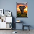 thumbnail image 7 of Diamond Art Kit for Adults, Elephant Sunrise Serengeti Landscape Diamond Painting for Adults Beginners, 5D DIY Diamond Art Painting Kits, Colorful Diamond Painting Craft for Home Decor 12x16, 7 of 7