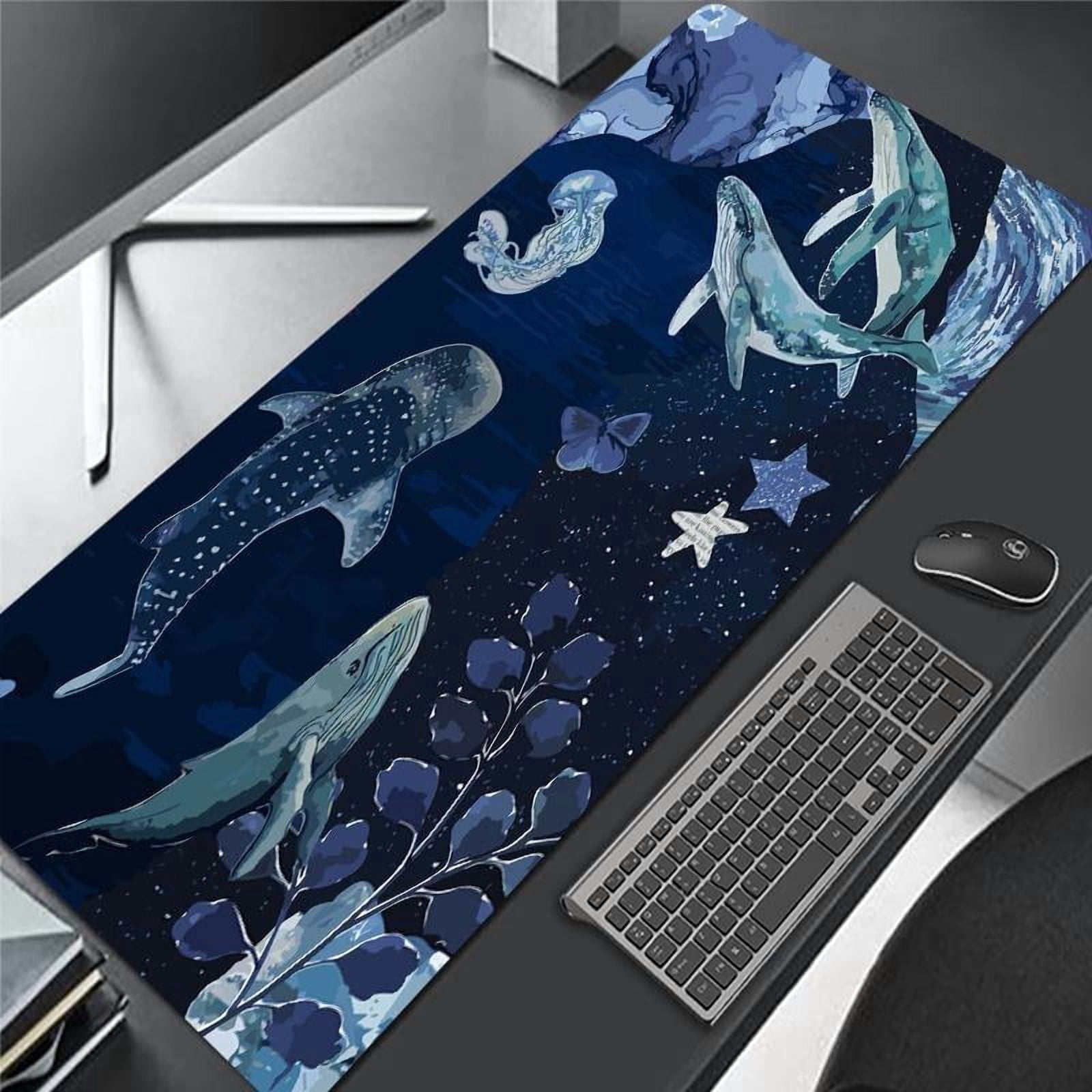HELLOYOUNG Large Gaming Mouse Pad with Non-Slip Rubber Base & Stitched Edges Extended Desk Mat for PC Gamers, Home Office Desktop Decor, Halloween Christmas New Year Gift