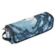 thumbnail image 2 of Hair Tool Organizer Bag with Heat Resistant Mat Removable Travel Storage Case for Hot Air Brushes Curling Irons Swirl Fish and Cat, 2 of 8
