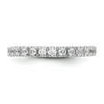 thumbnail image 4 of Solid 14k White Gold Diamond Wedding Band Ring Size 7.5 (.42 cttw.), 4 of 8