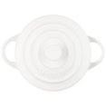 thumbnail image 3 of Le Creuset Stoneware Mini Round Cocotte, 8 oz., White, 3 of 4
