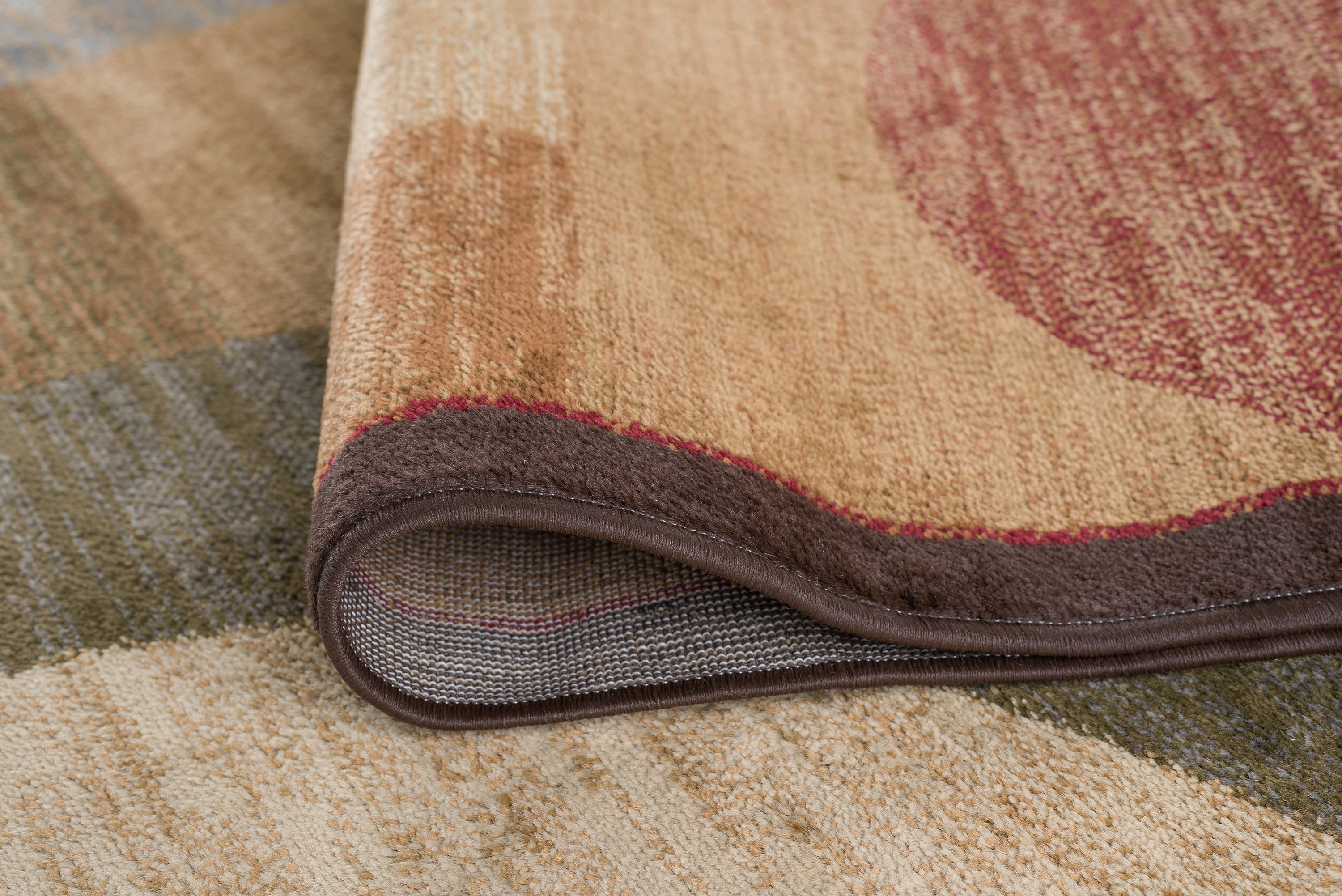 Elegance Contemporary 5' x 7' Multi-Color Polypropylene Indoor Area Rug