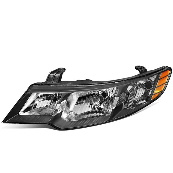 DNA Motoring For 10-13 Kia Forte Koup Driver Left LH Side Black Factory Style Headlight Lamp KI2502141
