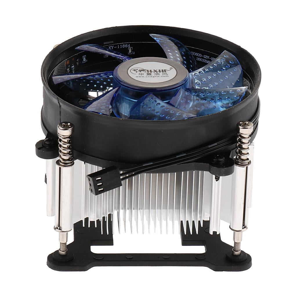 Wzmzjy 2200RPM CPU Quiet Fan 9cm Cooling Heatsink Cooler For LAG CPU 775 115, for Blue