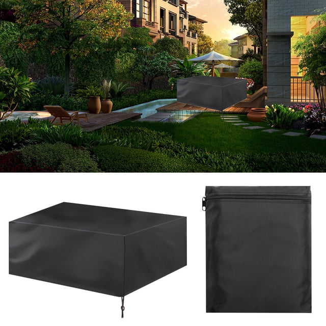 Outdoor Furniture Waterproof Cover,Outdoor Waterproof Dust proof Table Waterproof Cover Table Dustproof Cover Effortless Installation