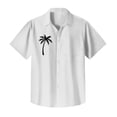 thumbnail image 3 of Yiaimeir Men's Vintage Bowling Shirts Short Sleeve Summer Hawaiian Shirt For Men,Size M-4XL, 3 of 4