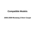 thumbnail image 3 of Passenger Right Side Quarter Glass Quarter Window Compatible with Ford Mustang 2 Door Coupe 2005-2009 Models, 3 of 5