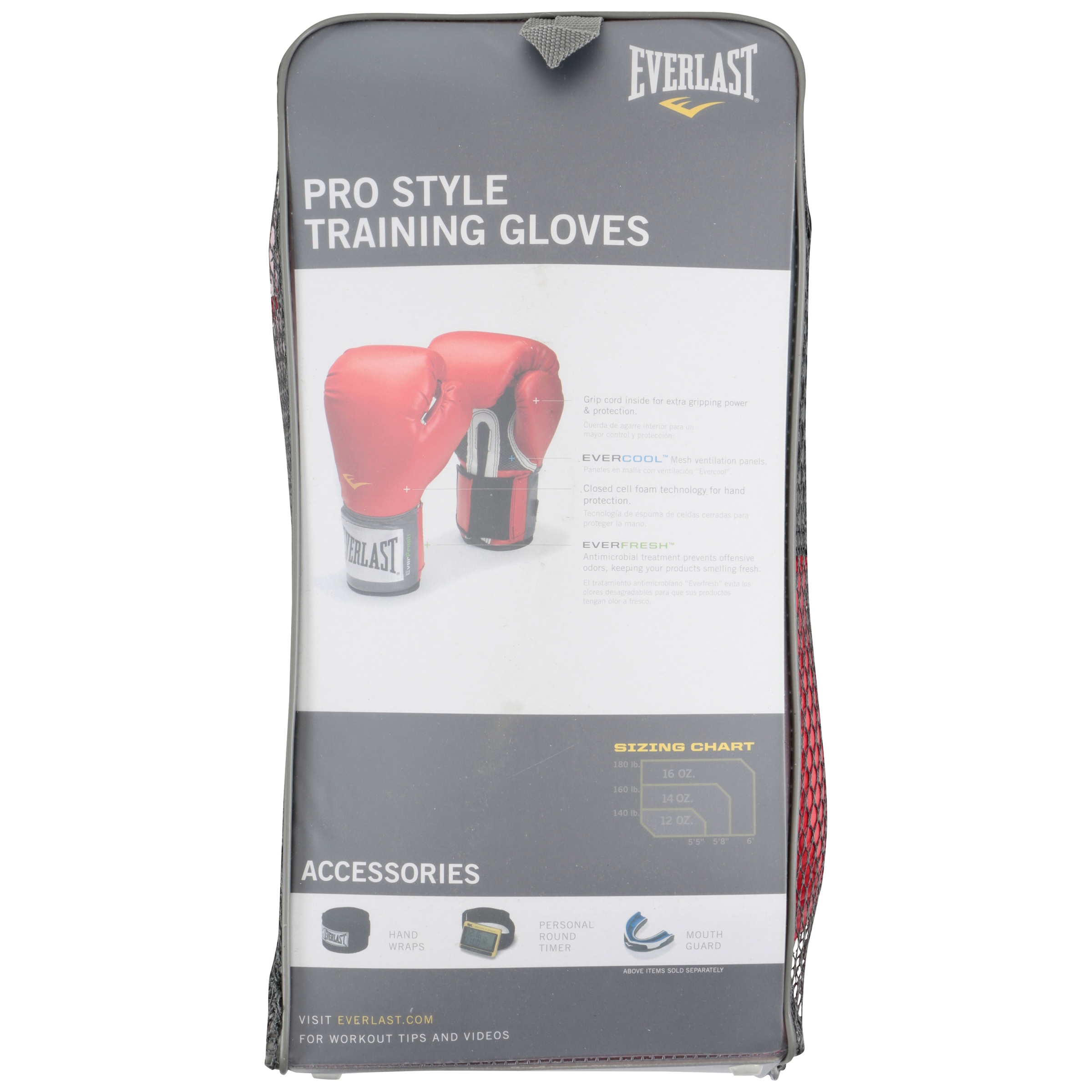 Everlast 16 Oz. Red Pro Style Training Gloves - image 3 of 5