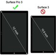 thumbnail image 2 of Screen Protector for Surface Pro 3, Tempered Gl, HD Clear/Anti-Scratch/Friendly Touching Screen - Designed, 2 of 5
