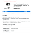 thumbnail image 2 of Water Pump - Compatible with 1981 - 1985 Mercedes-Benz 380SL 3.8L V8 1982 1983 1984, 2 of 2