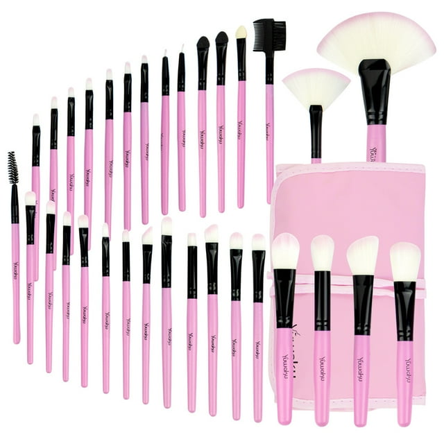 Juego de brochas de maquillaje, juego completo de brochas para base, brochas para polvos, brochas para rubor, brochas para sombras de ojos, herramientas de maquillaje