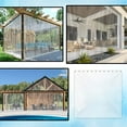 thumbnail image 5 of COVERS&ALL Outdoor Clear Curtain, Made of Waterproof, Tear-Resistant Ultra Clear PVC Material, Commercial & Residential Use (8' H x 9' W feet), 5 of 8