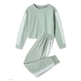 thumbnail image 2 of CARETOO Toddler Girl Clothes Pullover Sweatsuit Long Sleeve Sweatshirt sweatpants Set 2pcs Tracksuit Outfit Casual Loose Outfits 1-5T Set, 2 of 7