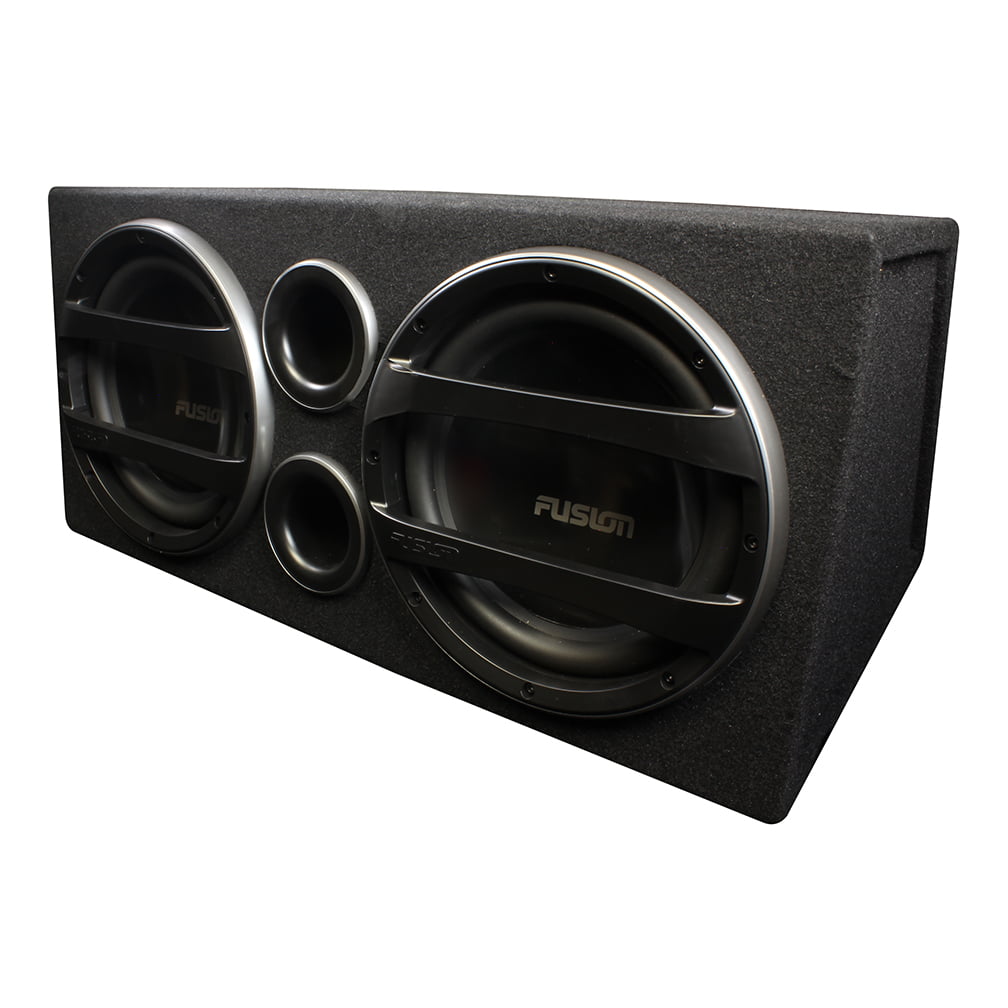Woofer Boxes - Tube Fusion Dual 12" Woofers Amplified Enclosure. - Walmart.com
