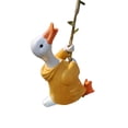 thumbnail image 1 of koolsoo Miniature Climbing Duck Statue Miniature Duck Garden Statue for Patio Office, 1 of 9