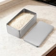 thumbnail image 4 of OHOIOLLA 2Ud Caja Rectangular De Hojalata Plata Para Guardar Té Y Snacks Con Segura, 4 of 8