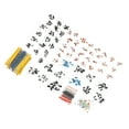 thumbnail image 2 of Kit de componentes electrónicos, 1400 Piezas Componentes electrónicos Resistencia de película metálica Condensador electrolítico de cerámica Transistor Kit de diodo LED para Bricolaje, 2 of 7