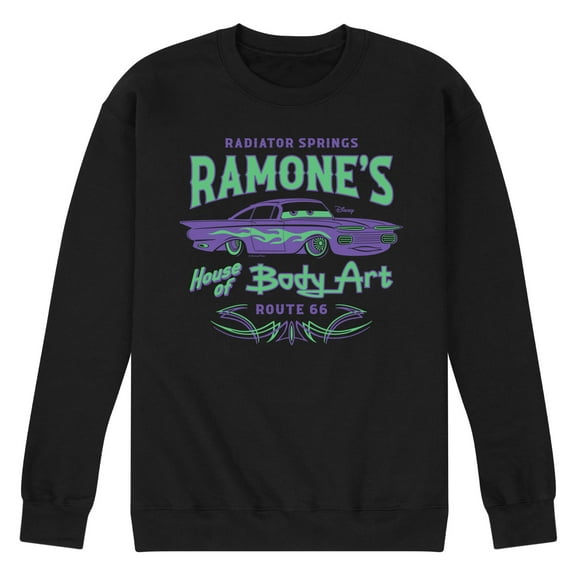 Disney Cars - Radiator Springs Ramone's House of Body Art Rt 66 - Men's Crew Neck Fleece Pullover