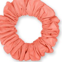 Scrunchies Cotton Knit Jumbo Size Ponytail Holder Made in USA Scrunchie King Peach