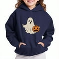 thumbnail image 2 of Cmfcve Kids Halloween Hoodie Graphic Top Boys & Girls Oversized Activewear Hooded Sweatshirt Solid Color Long Sleeve Fall Winter Outerwear Pullover, 2 of 5