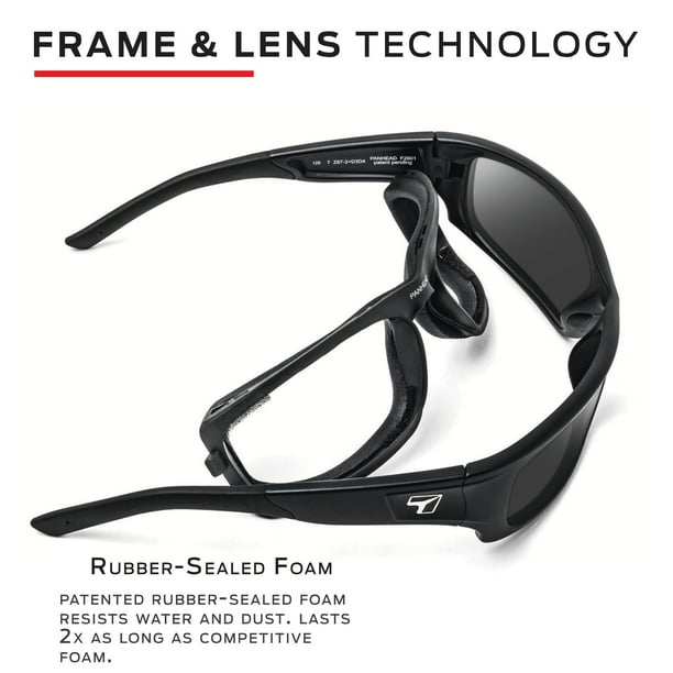7Eye by Panoptx Viento‎ Sunglasses Rose Lenses Non-Prescription Matte Small Face Viento150541MatteBlack-  main image 3