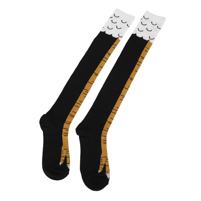 Calcetines altos y medios locos, calcetines con patas de pollo, calcetines de pollo novedosos y locos, calcetines con patas de pollo, innovación moderna