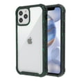 thumbnail image 6 of Apple iPhone 12, 12 PRO /6.1" Hybrid with [TPU Cushion] Enhanced Hand-Grip Cushion Frame Shock-Absorbing Armor Rubber [Transparent Clear Black] Phone Cover Fit iPhone 12 Pro /iPhone 12, 6 of 10